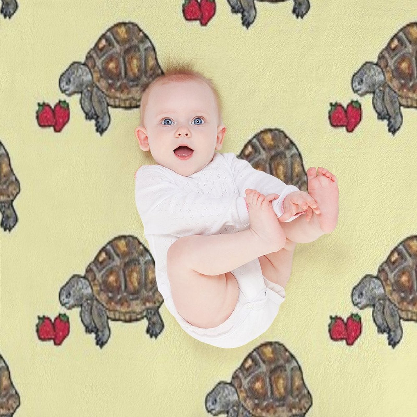 Happy Tortoise Sustainable Throw Blanket
