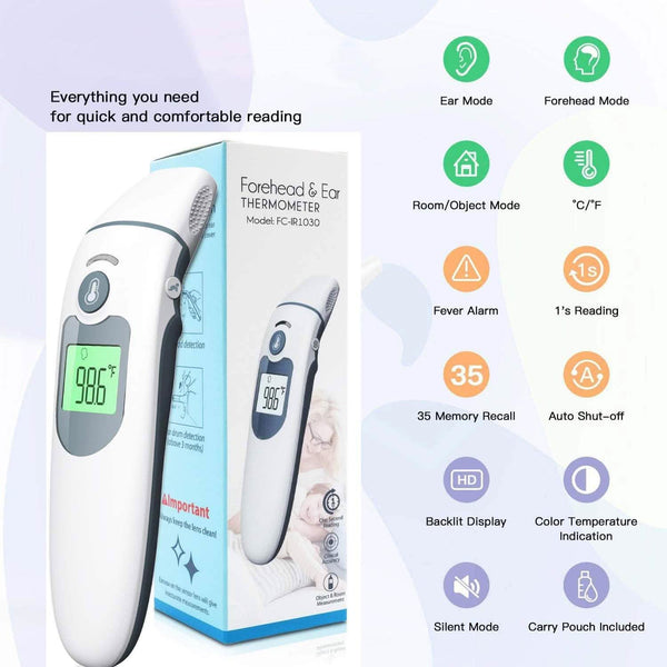 Ear Forehead Digital Infrared Thermometer - FC-IR1030