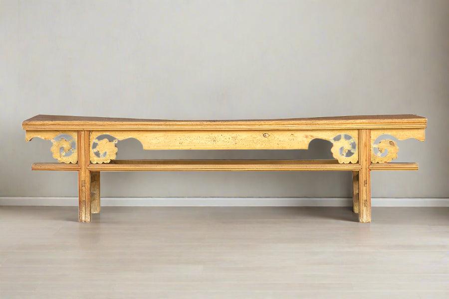 Asian Provincial Elm Bench