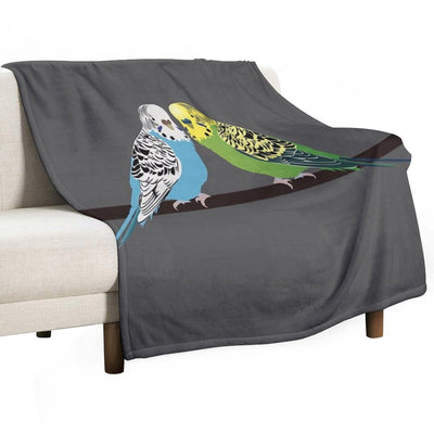 Budgies Machine-washable Throw Blanket