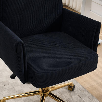 Mid-Back Liftable Office Chair in Black
