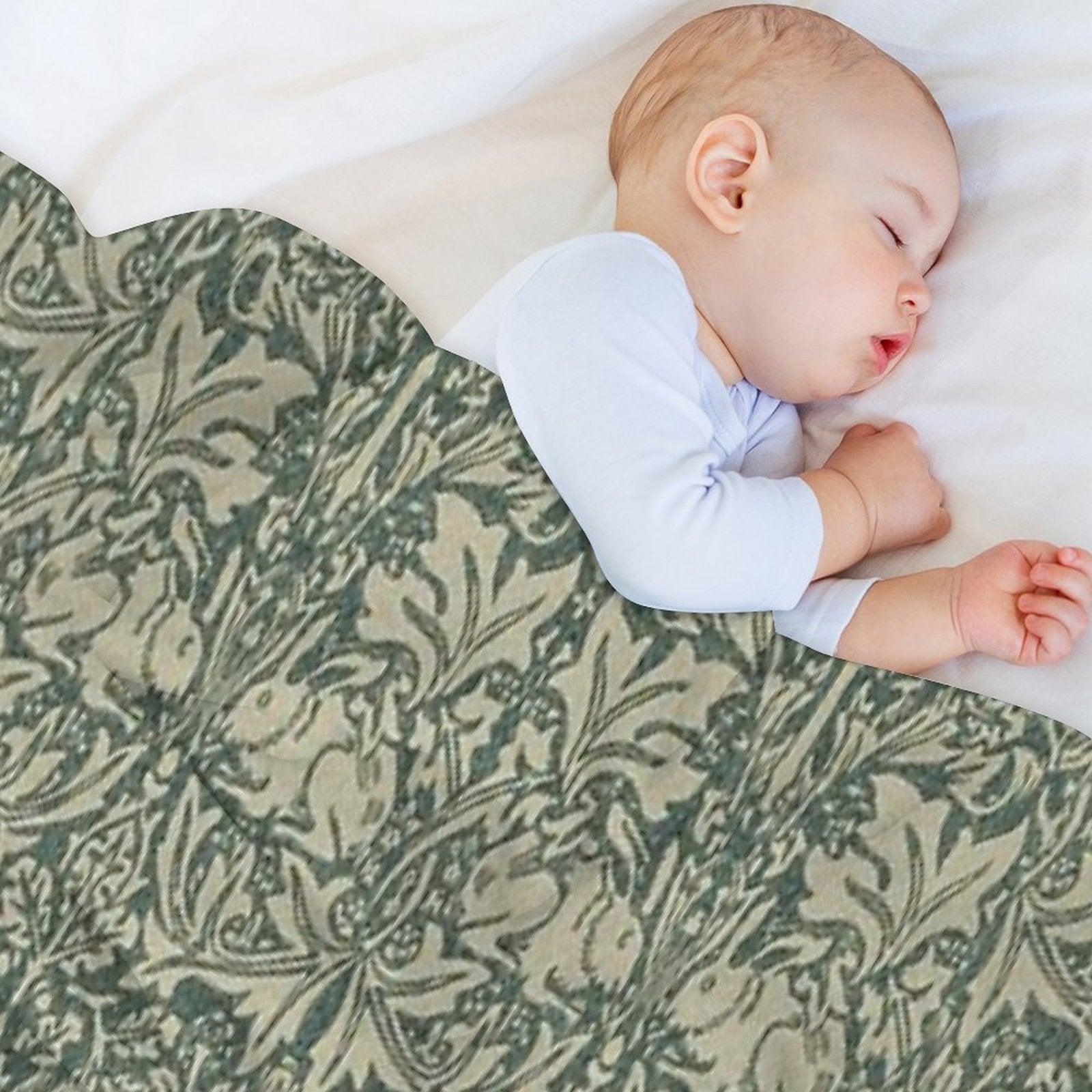 William Morris Brer Rabbit Print Throw Blanket