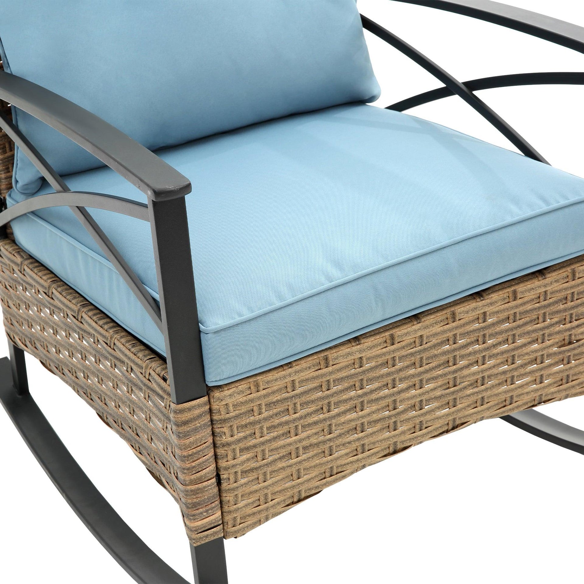 Outdoor Rocking Rattan Set