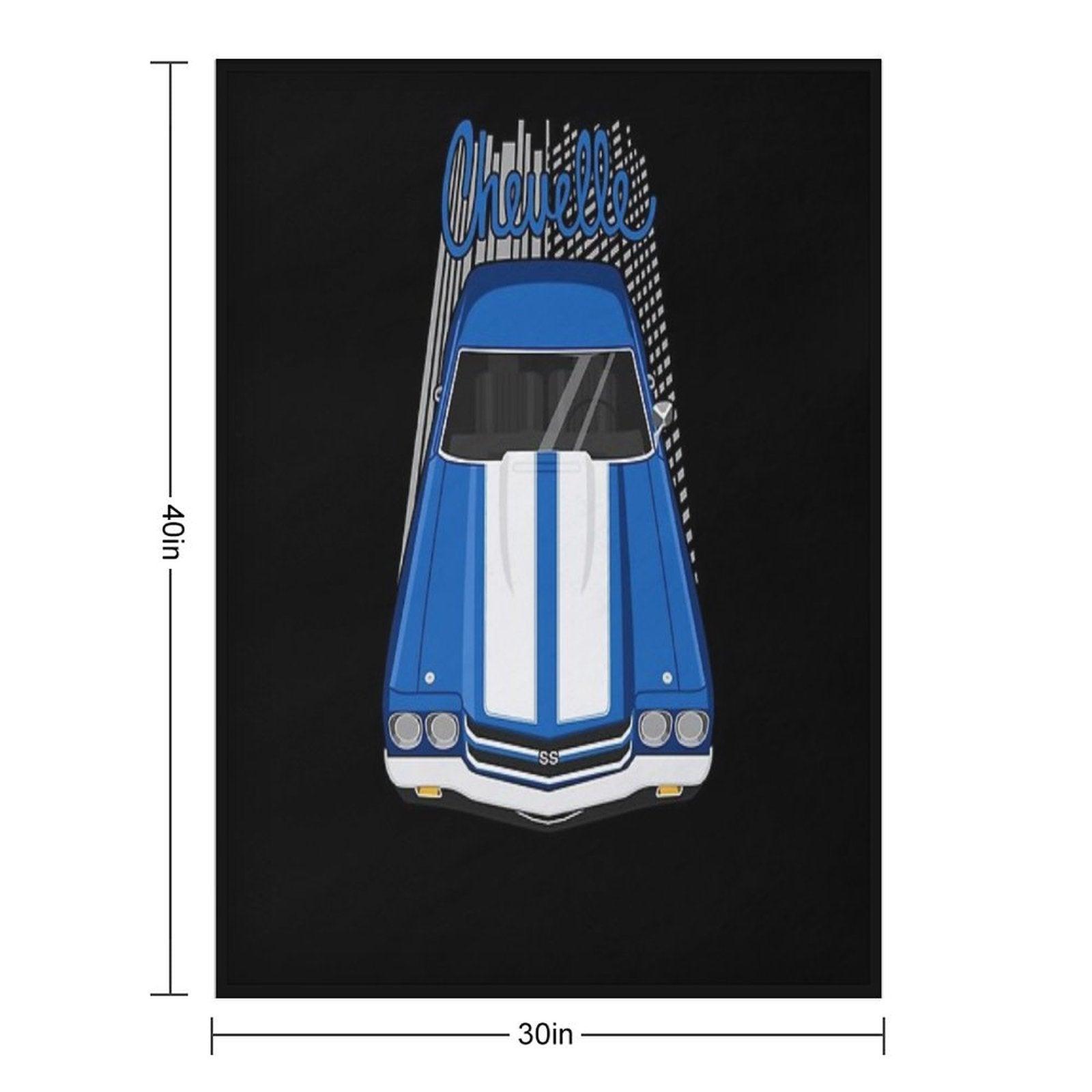 Chevrolet Chevelle SS 1970 - Fathom Blue Throw Blanket