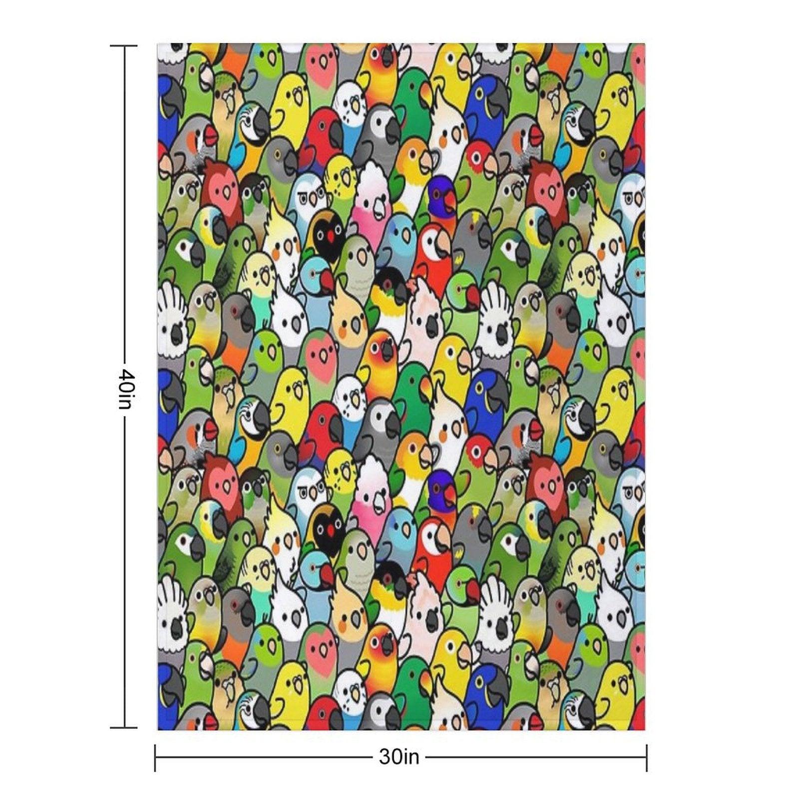 Everybirdy Pattern 2023 Throw Blanket