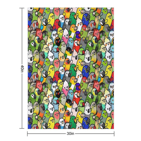 Everybirdy Pattern 2023 Throw Blanket