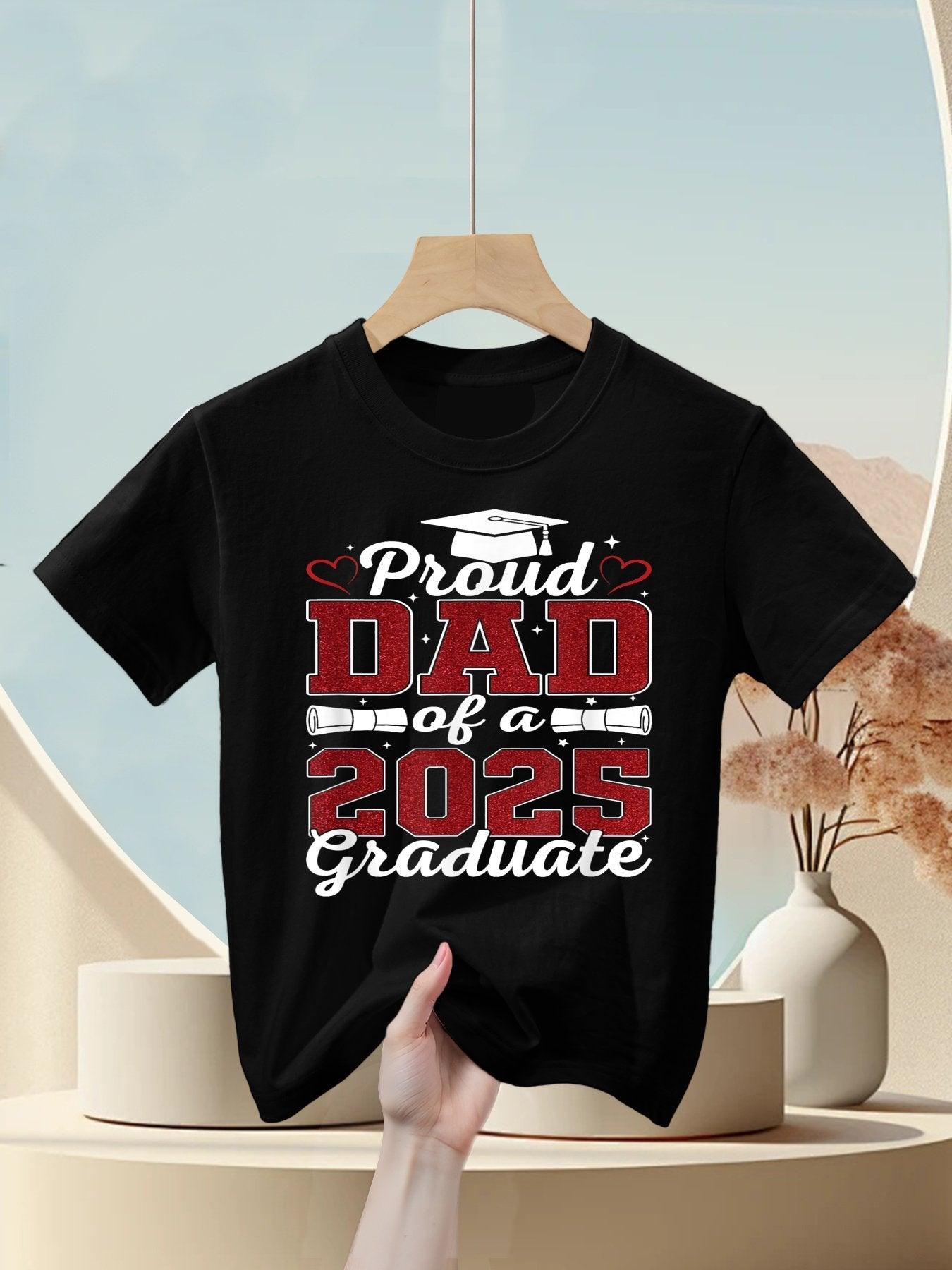 Proud Dad of A 2025 Graduate Senior Class of 2025 Graduation Kids T-Shirt