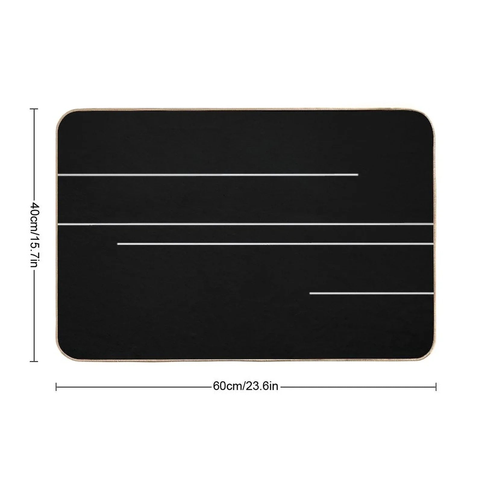 Hush Hush A Black And White Design Bath Mat