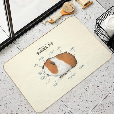 Anatomy of A Guinea Pig  High-Traffic Bath Mat