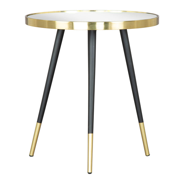 Particle Side Table Gold & Black