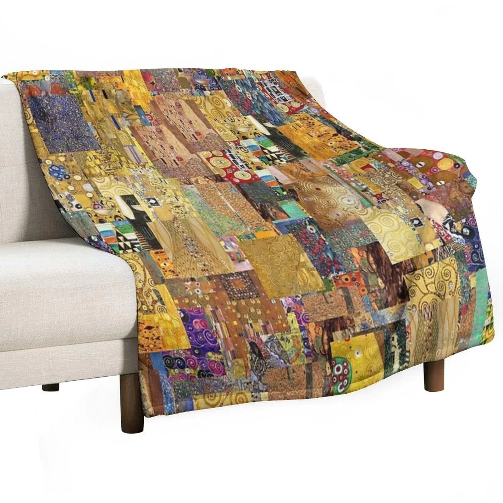 Gustav Klimt Throw Blanket