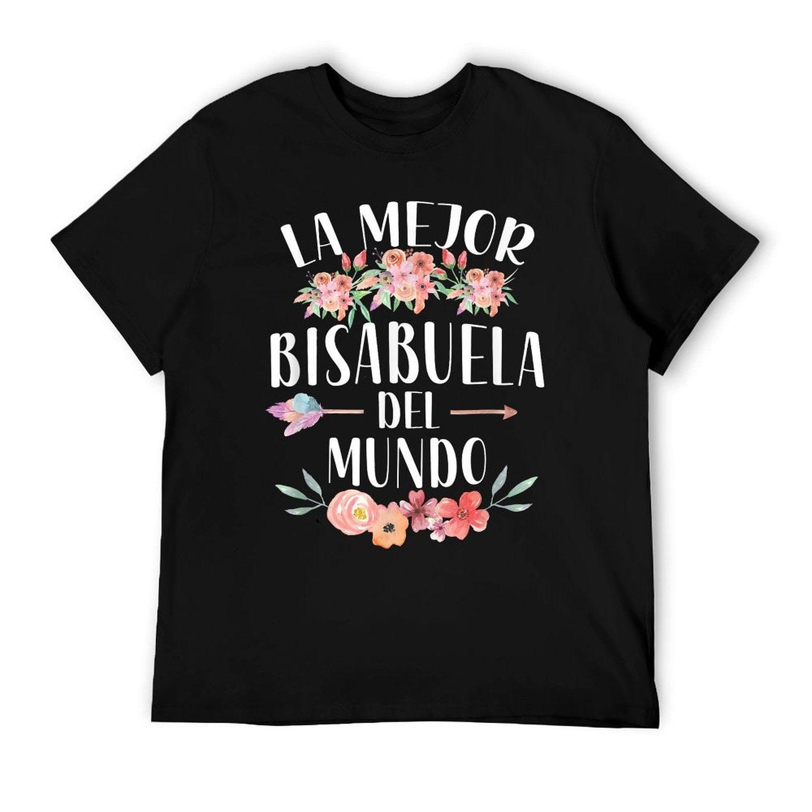 La Mejor Bisabuela Del Mundo Spanish Great Grandma Floral T-Shirt