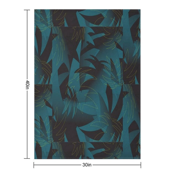 Tropical Pattern Comfort Throw Blanket