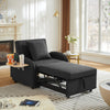 Sleeper Sofa Chair Bed - 3 In 1 Convertible Armchair - Black