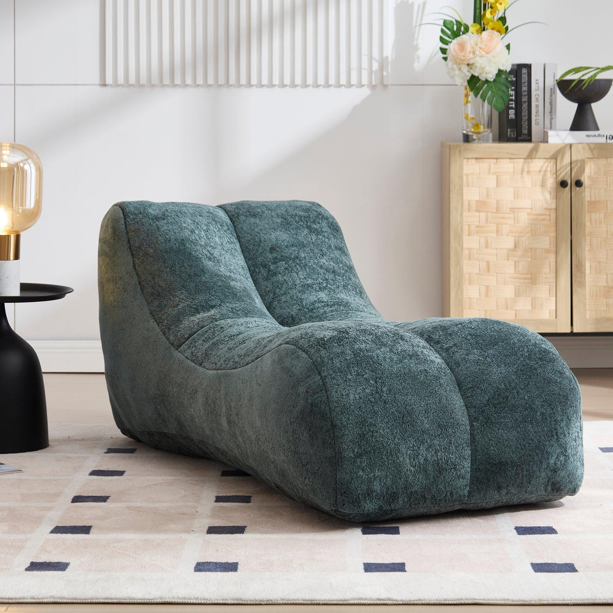 Green Bean Bag Sofa‑Lounger