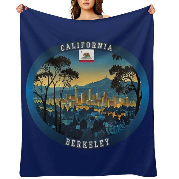 Berkeley California Travel Eco-conscious Throw Blanket