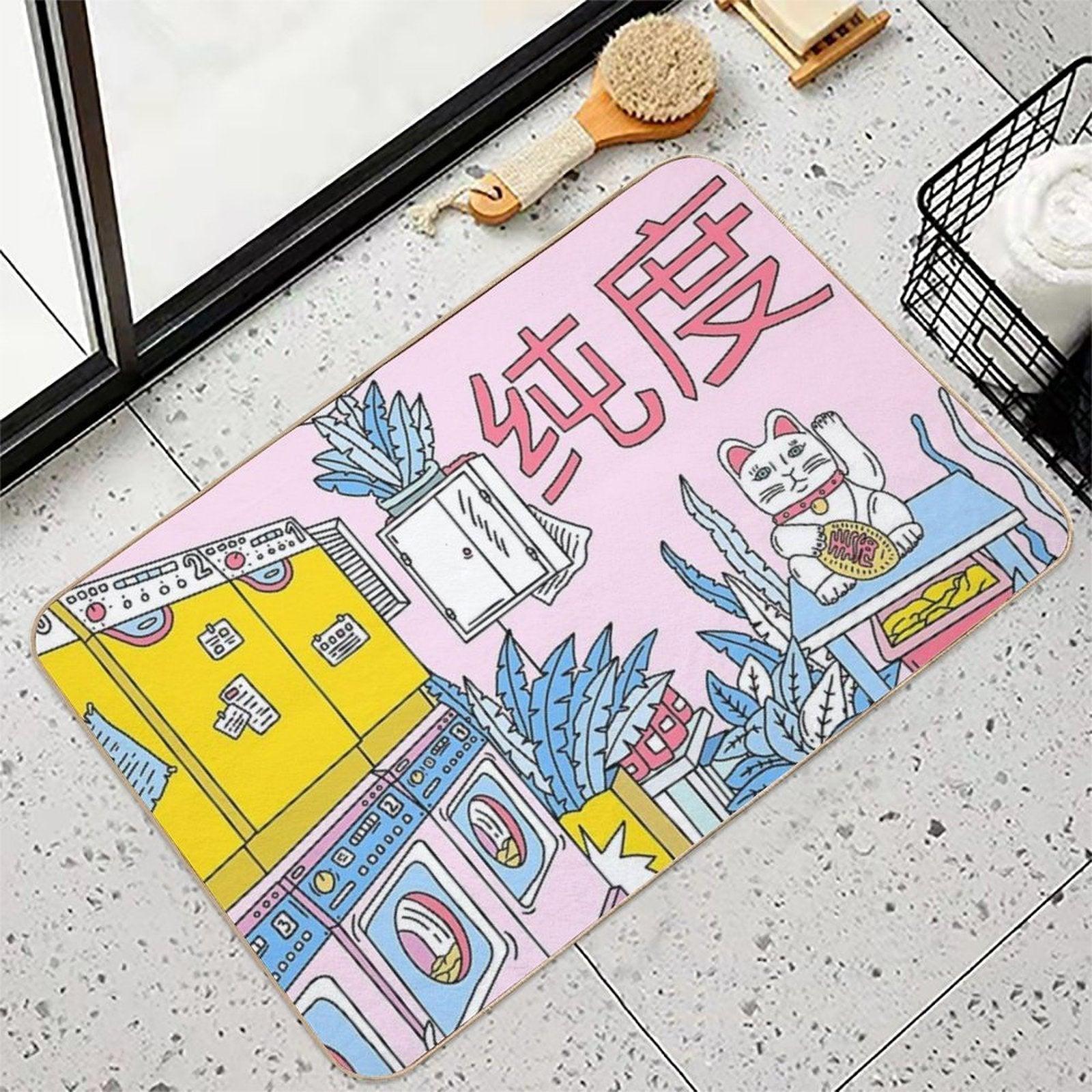 MANEKI WASH BLUE  Multi-Purpose Bath Mat