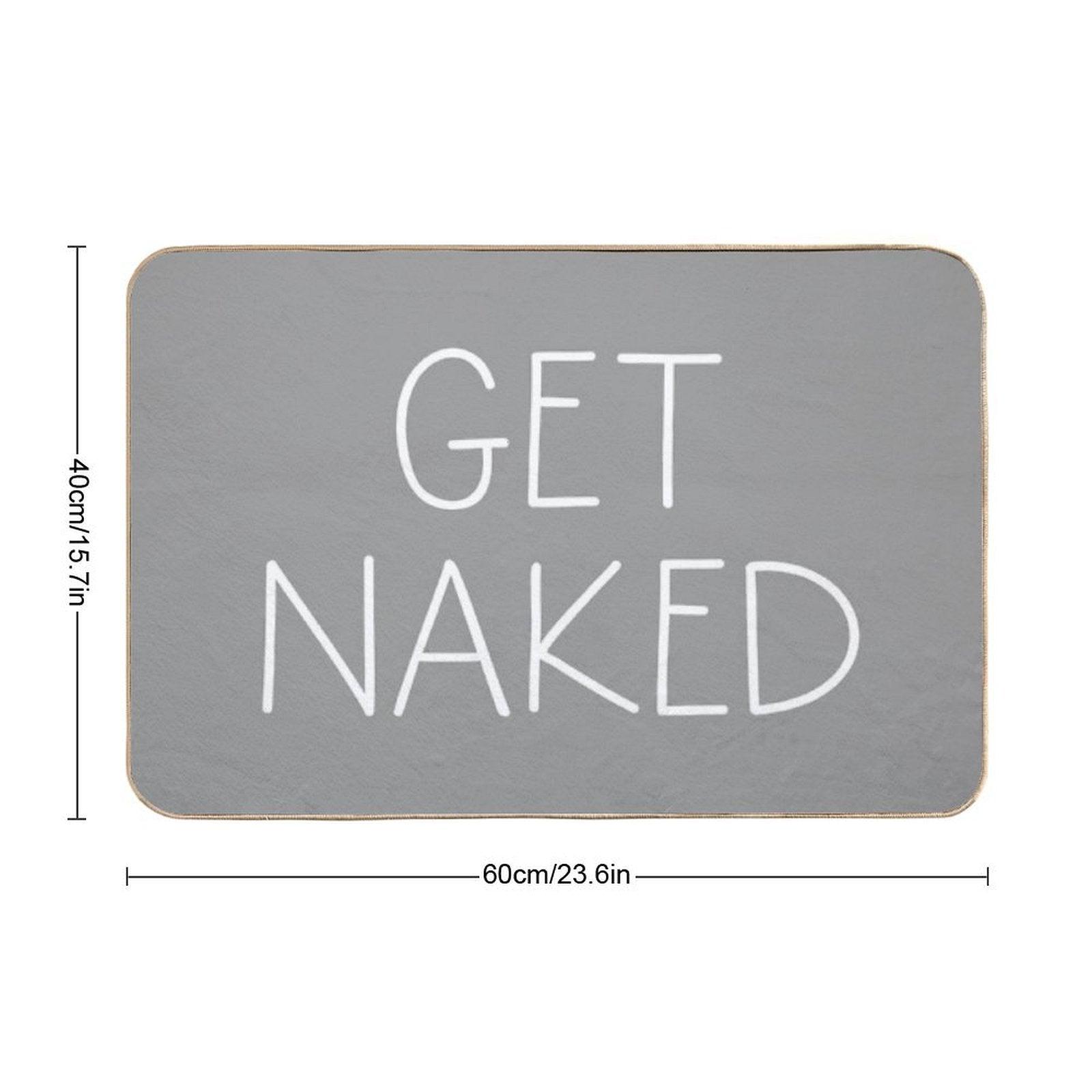 Get Naked Grey Bath Mat