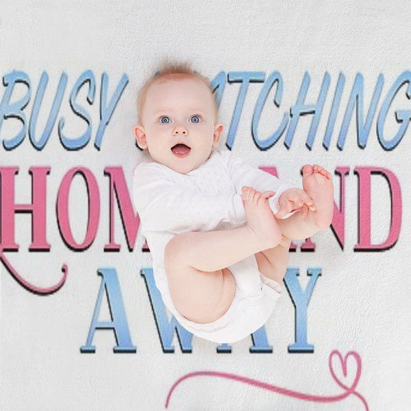 Busy Watching Home And Away Throw Blanket