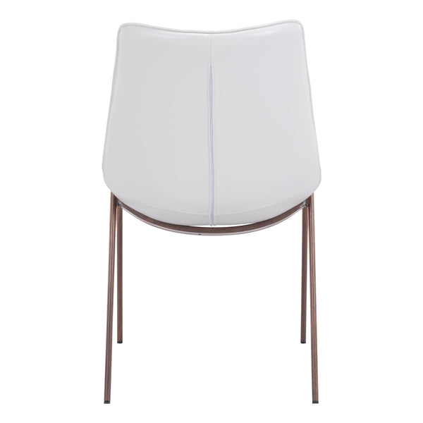 Magnus Dining Chair (Set of 2) White & Walnut