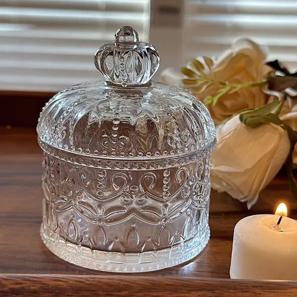 Crystal Glass Storage Jar