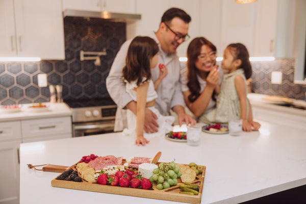 Acacia Grazing Charcuterie Sectioned Serving Board Picnic Time Family of Brands