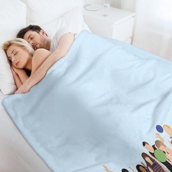 Glee Characters Throw Blanket
