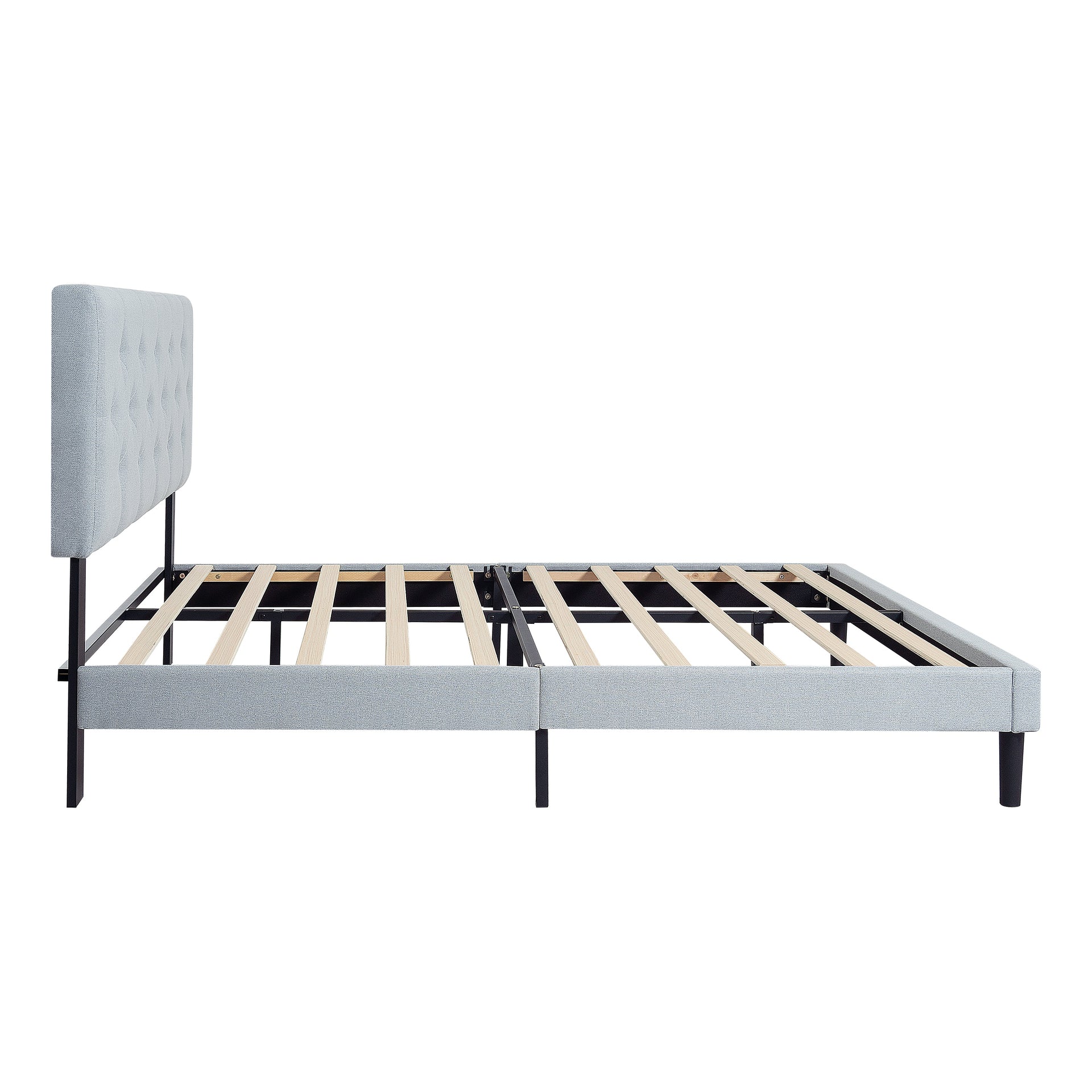 Twin Size Upholstered Platform Bed Frame