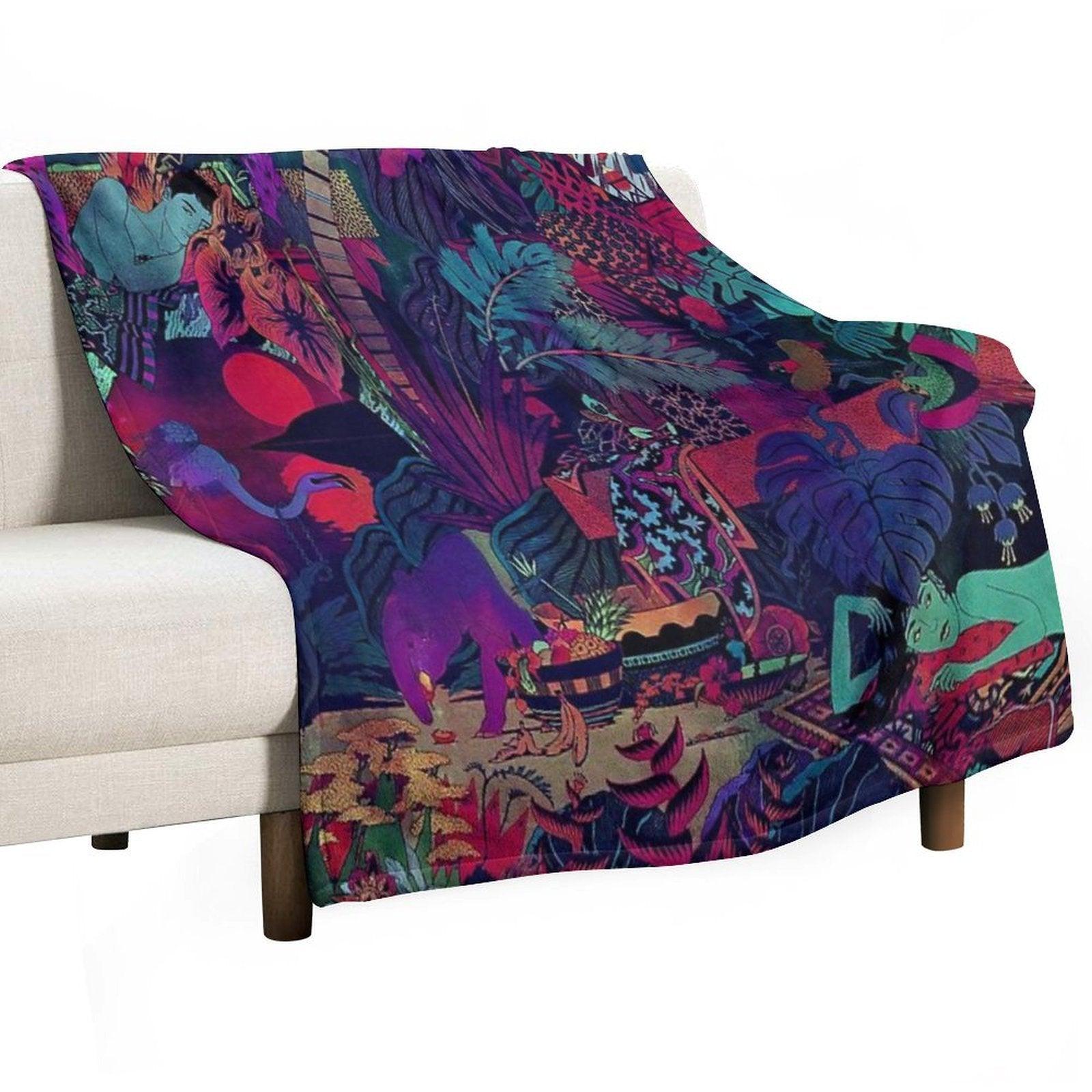 Glass Animals Throw Blanket
