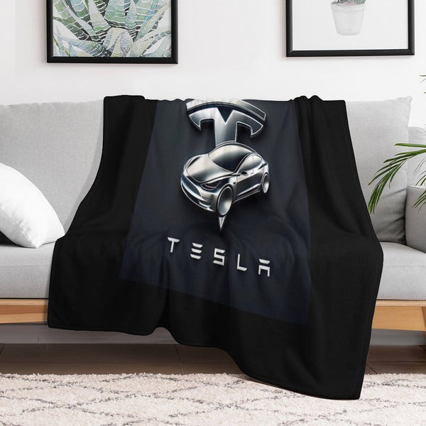 Tesla Logo Comfort Throw Blanket