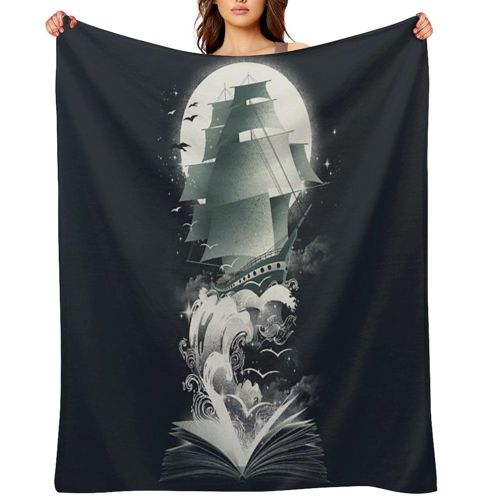 Book of Adventures Throw Blanket