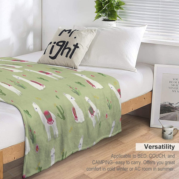 Cute Pattern for Alpaca Versatility Throw Blanket