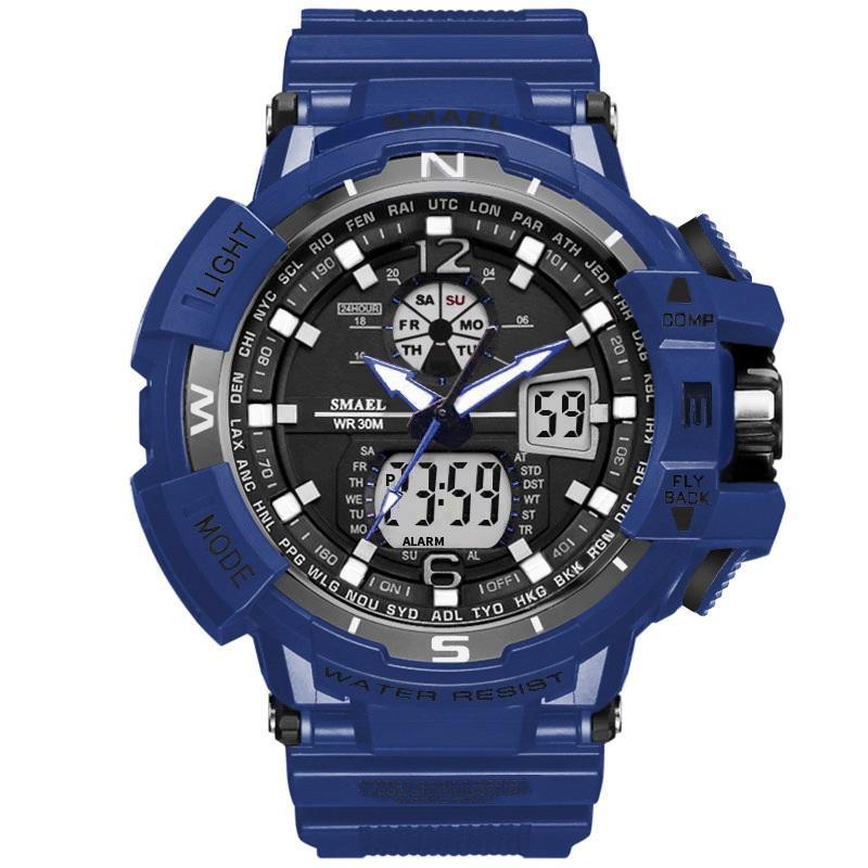 Modern Sport Watch For Men and Woman With LED Digital Quartz Display Men's Top Brand Luxury Digital-watch Relogio Masculino In Army Military Popular Design Waterproof 50M