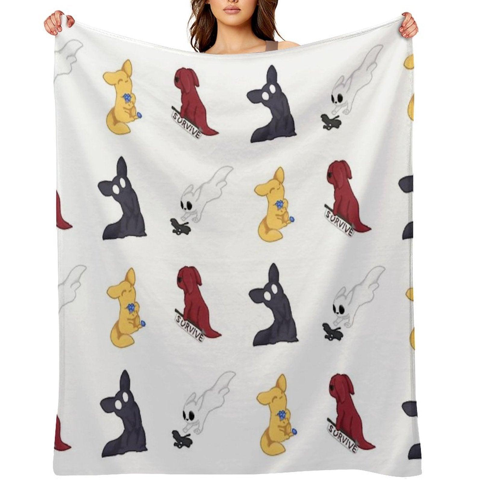 Rain World Slugcats Throw Blanket
