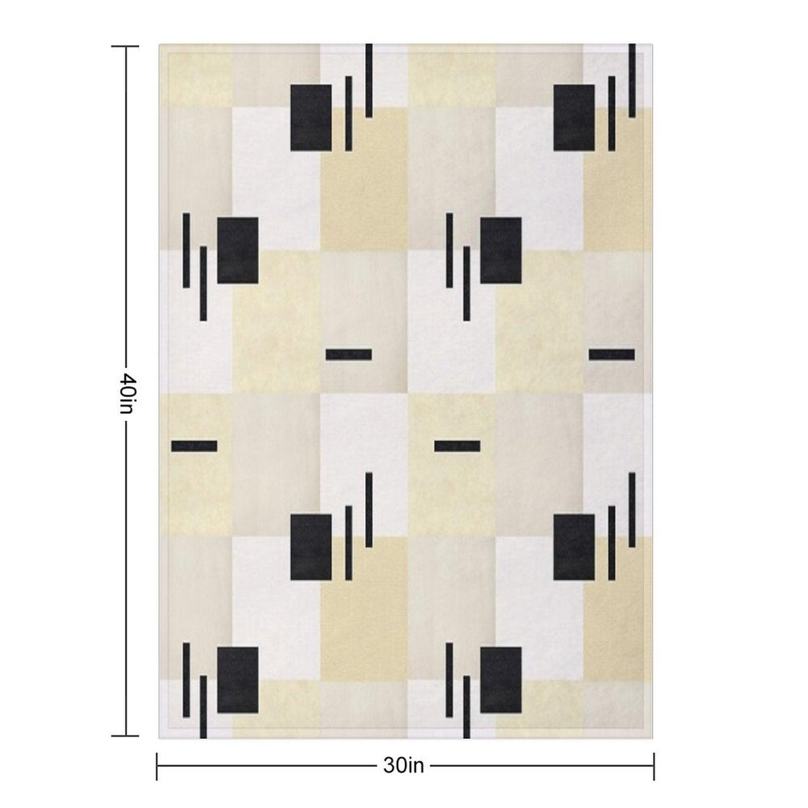 Geometric Textures Throw Blanket
