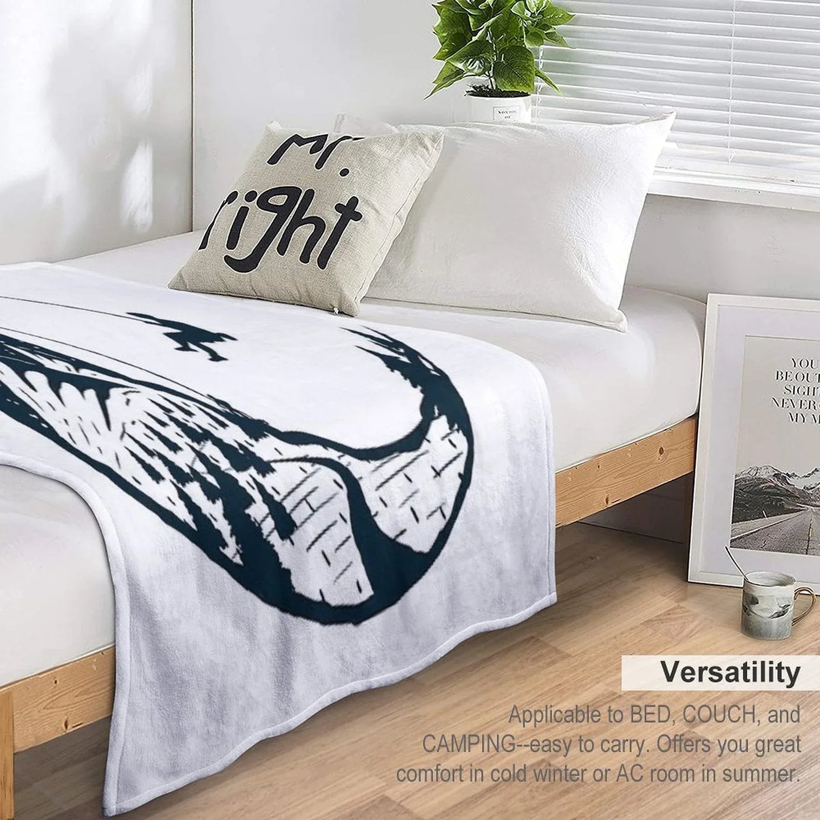 Climber's Sky  Climbing Throw Blanket