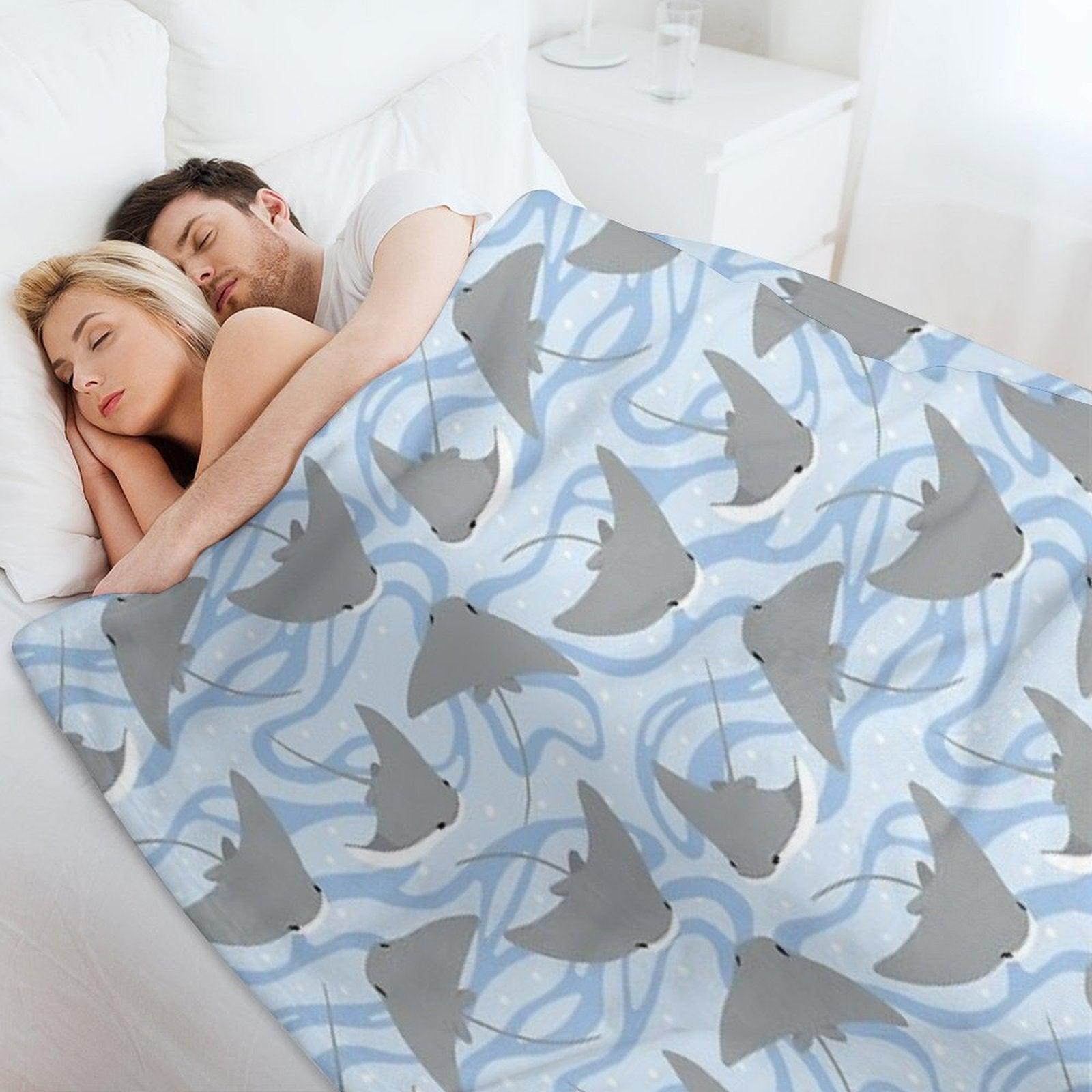 Stingrays - Cownose Ray - Sticker Pack Throw Blanket