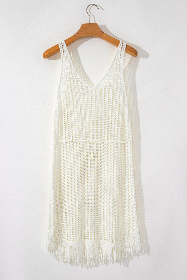 Allie Crochet Fishnet Beach Cover Up