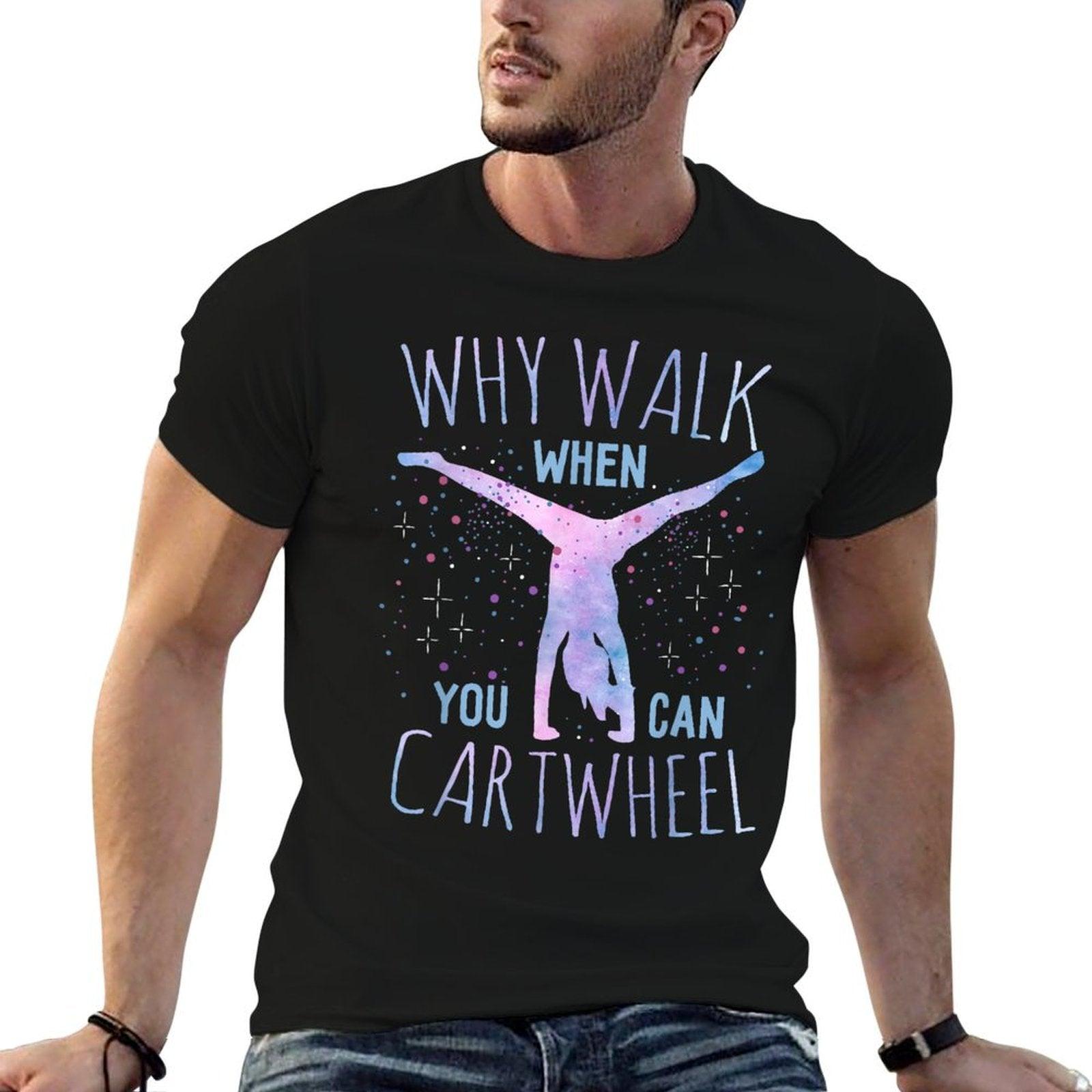 Cartwheel Gymnast Girl Classic Fit, Tie-Dye, - Black T-Shirt