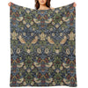 William Morris Strawberry Thief Pattern Throw Blanket