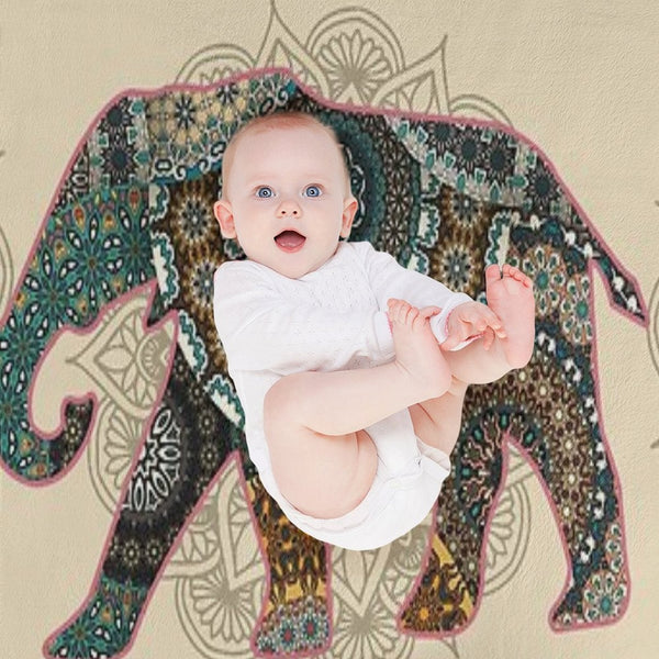Just A Girl Who Loves Elephants Mandala Gift-ready Throw Blanket