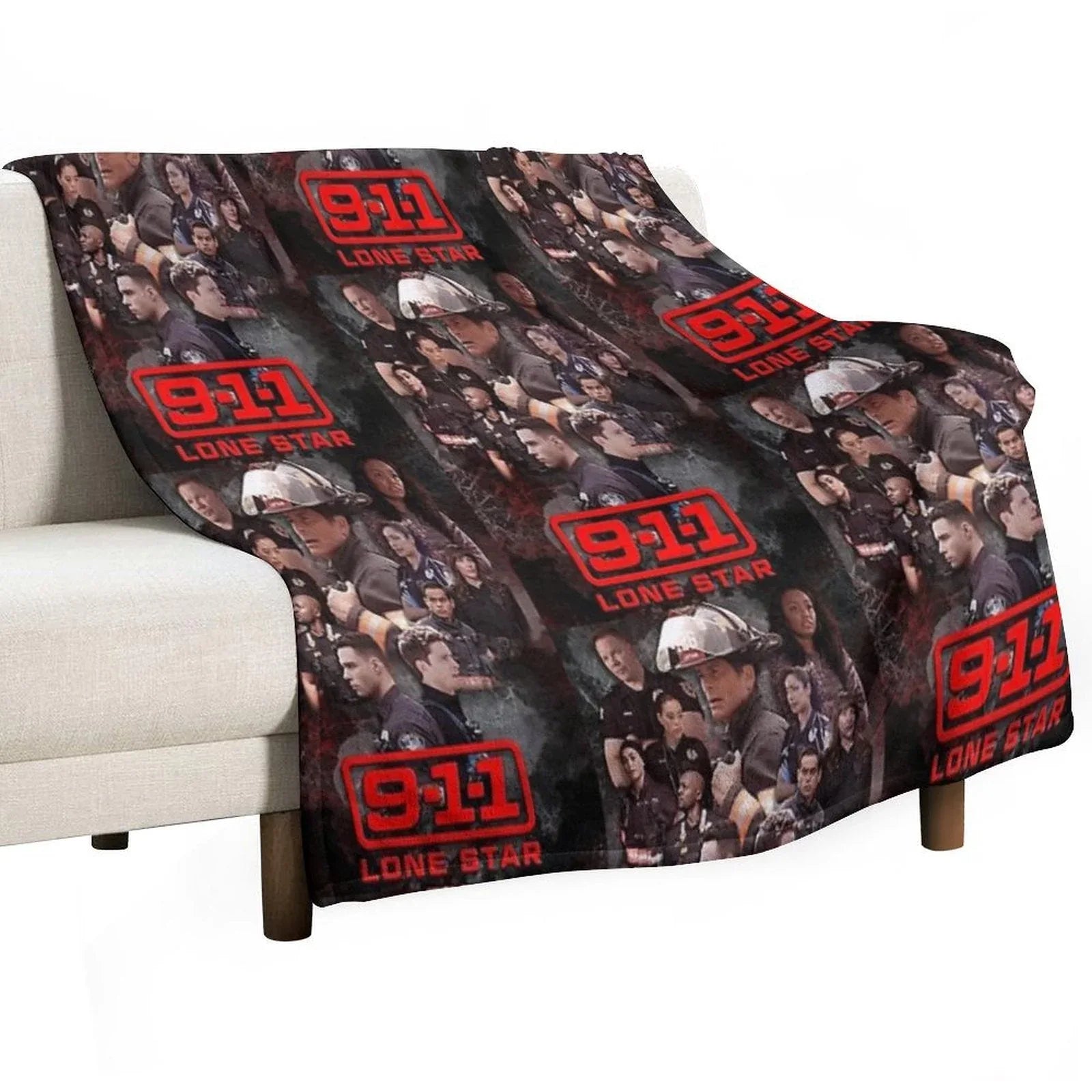 911 Lone Star - Cellular Throw Blanket