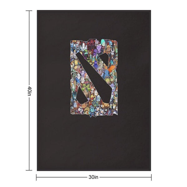 All Heroes in Dota 2 Logo, Dota, Dota 2, Hero, Thunder Predator Rtz, Nigma, Og, Secret, Eg, Funny Throw Blanket