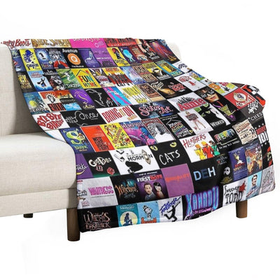 Musical Collage Shrink-resistant Throw Blanket