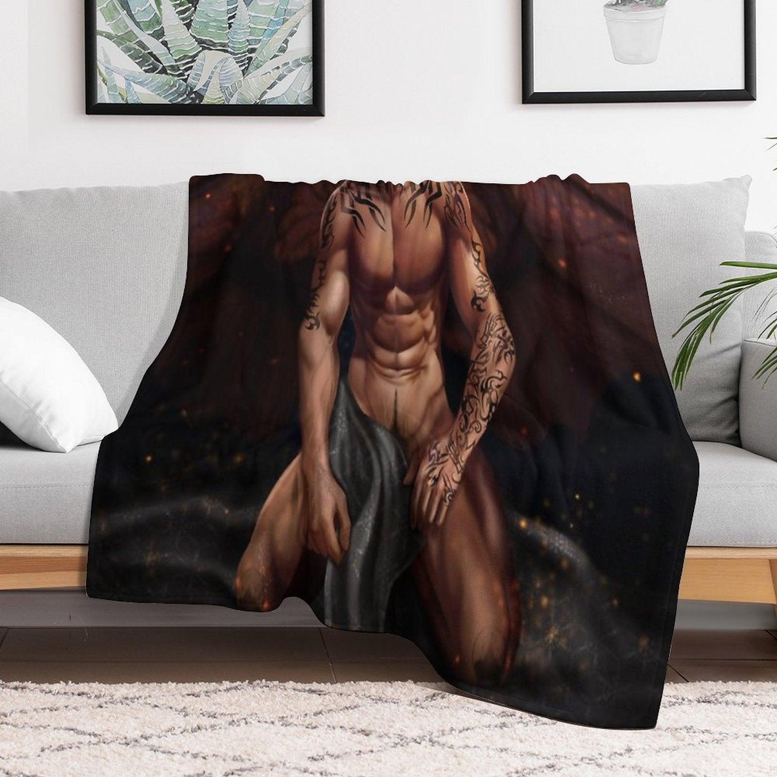 Rhysand from A Court Of Thorns And Roses  II Throw Blanket