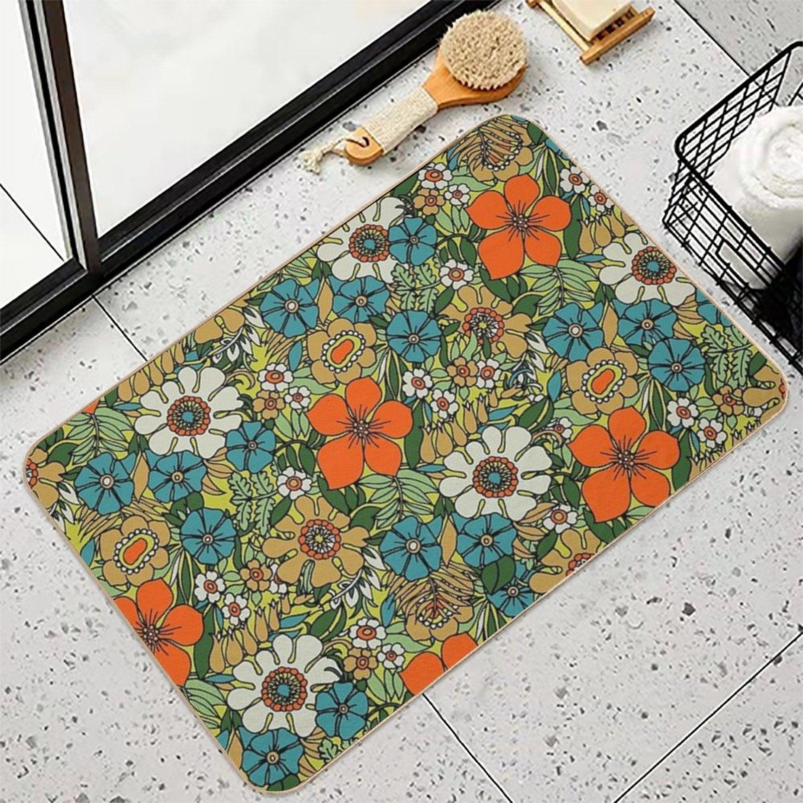 70s Plate Bath Mat