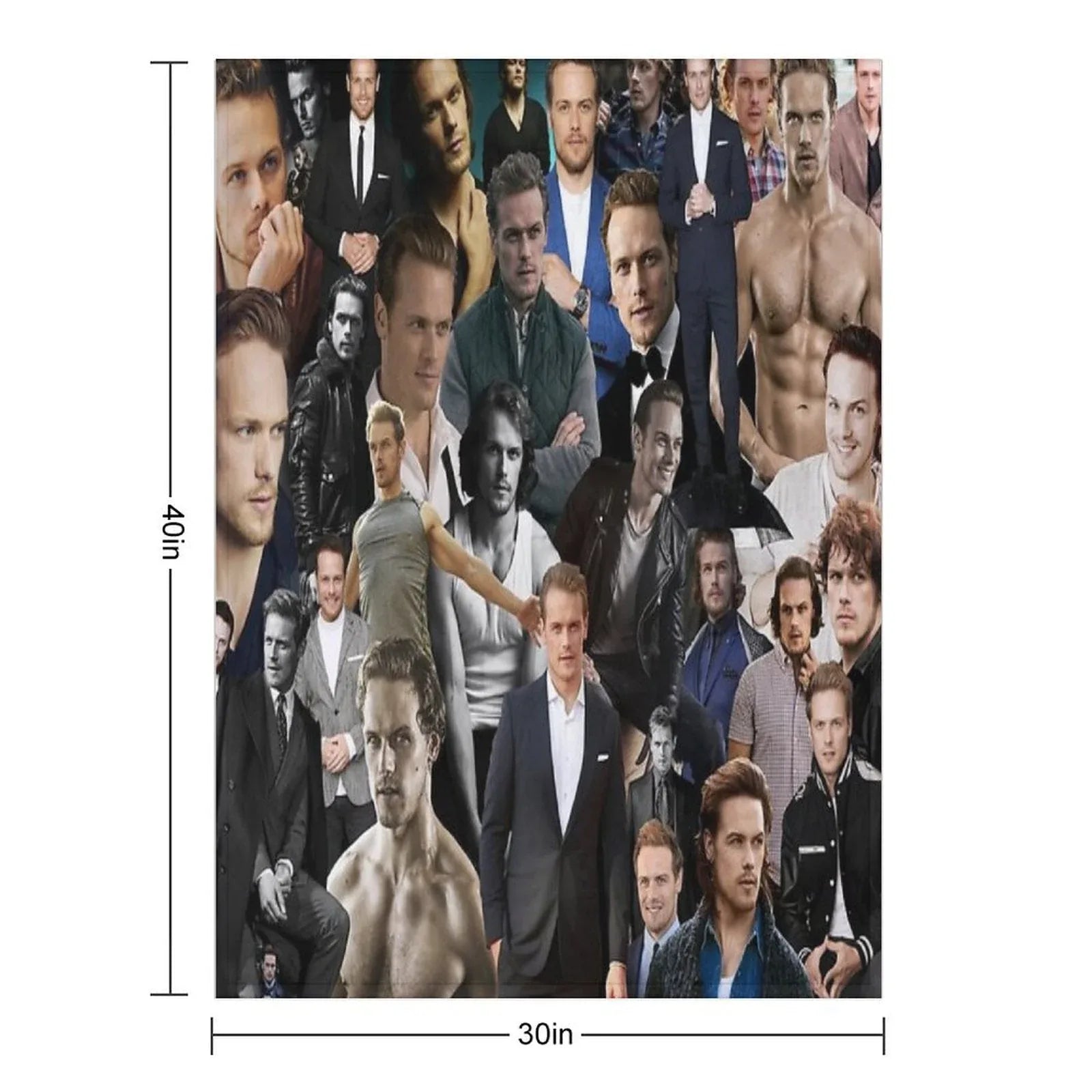 Sam Heughan Throw Blanket