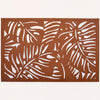 Leather Placemats - Monstera Leaf Design | Set of 6 PU Embossed Mats