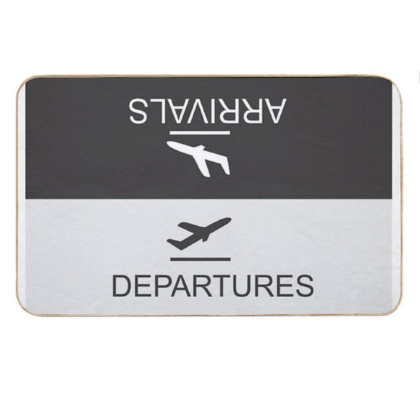 Flight Arrival And Departure Bath Mat