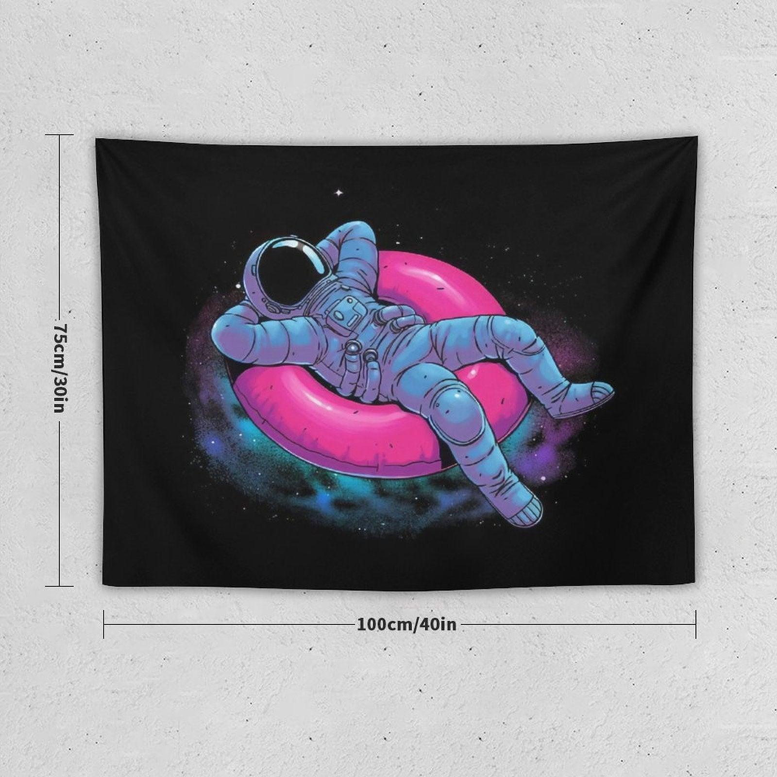 Astronaut Floating Dream in Space Tapestry